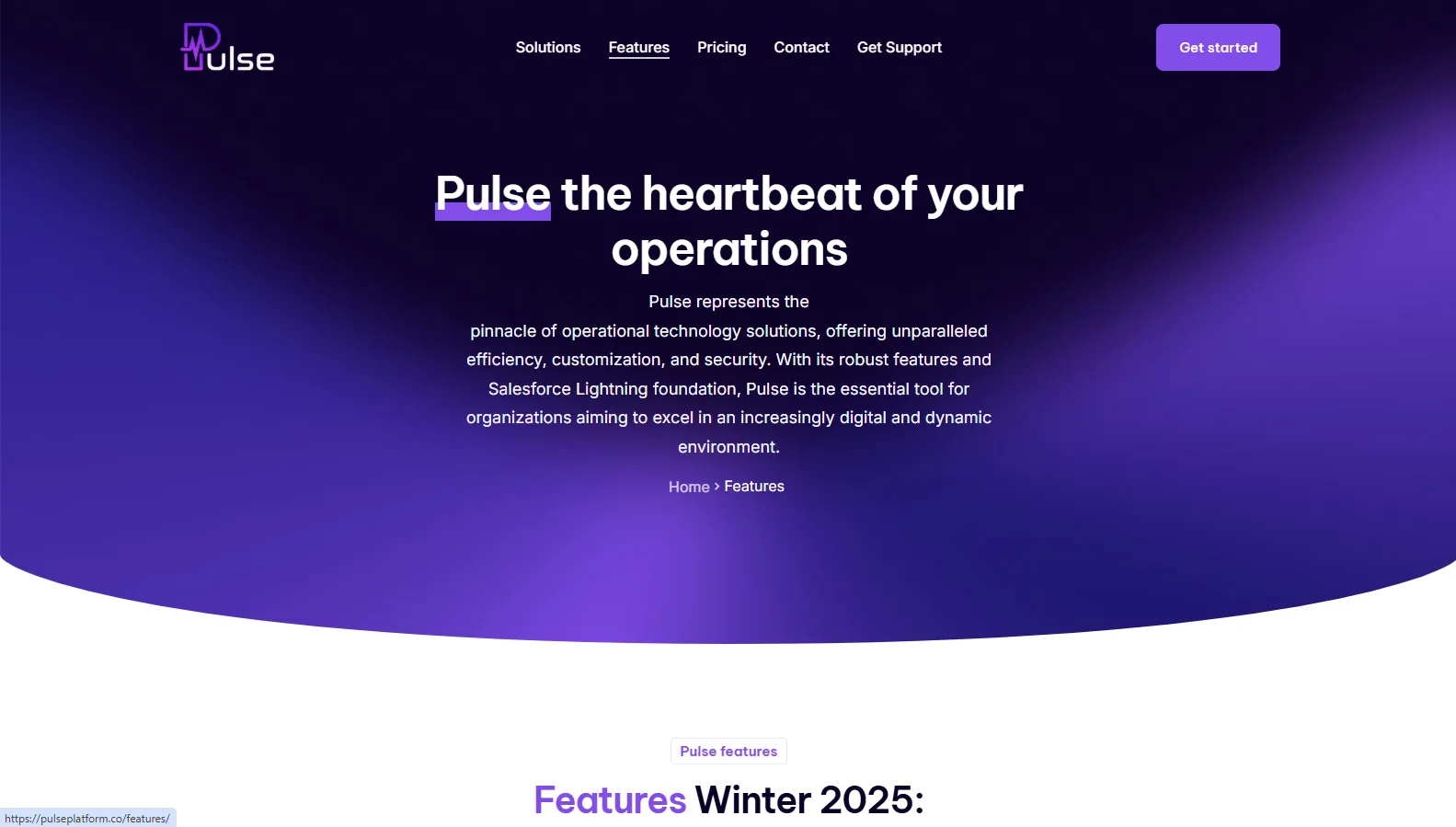 Pulse Platform feature page