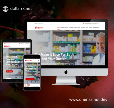 DollarRx Website Development web